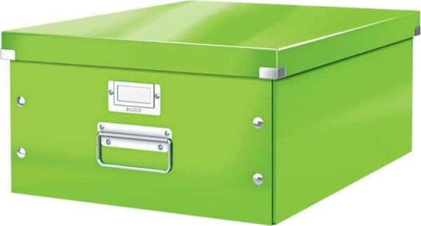 Leitz WOW Click & Store iso kannellinen pahvisäilytyslaatikko A3-formaateille - 36,9 x 48,2 CM (LxS) - Ihanteellinen toimistoon ja kotitoimistoon / ko