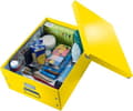 Miniatyrbillede 2 af 3: Leitz WOW Click & Store Stor papopbevaringsboks med låg til A3-formater - 36,9 x 20 x 48,2 cm (BxHxD) - Ideel til kontor og hjemmekontor / hjemmearbej