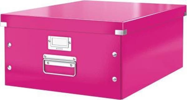 Leitz WOW Click & Store iso kannellinen pahvisäilytyslaatikko A3-formaateille - 36,9 x 48,2 CM (LxS) - Ihanteellinen toimistoon ja kotitoimistoon / ko
