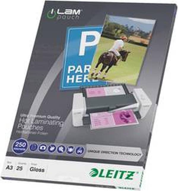 Leitz iLAM UDT lamineringsposer - A3 - 250 mikron - 25 stk.