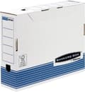 Miniatyrbillede 1 af 3: Bankers Box arkivbokse System A4 80 mm hvid blå 10 stk