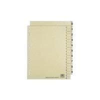 ELBA-jakajat, painettu molemmille puolille, säämiskä, 240 x 300 mm voimapahvista, 230 g/m², kaksipuolinen painatus: numerot 0-9 - 1 kpl (400004663)