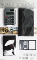 Miniatyrbild 4 av 7: Alassio Office Set Organizer A4 konstläder Svart