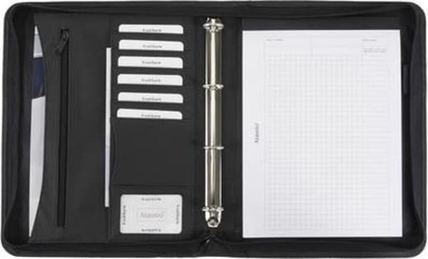 Alassio Office Set Organizer A4 konstläder Svart