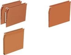 ELBA dossiers suspendus DEFI FLEX, pour garderobe, base 30 mm orange, karton kraft 230 g/m2, enr'axe: 330 mm, barrette - 1 stk (400126817)