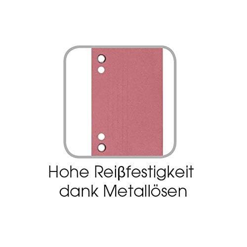 ELBA arkiveringsstrimler lavet af manila pap til DIN A4, gul perforering: 60 mm (uden øjer), 80 mm (med øjer) (27450 GB)