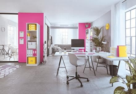 Leitz WOW Click & Store Cube Stor papopbevaringsboks med låg til Ikea Kallax skabe - 32 x 31 x 36 Cm (BxHxD) - Ideel til kontor og hjemmearbejde/hjemm