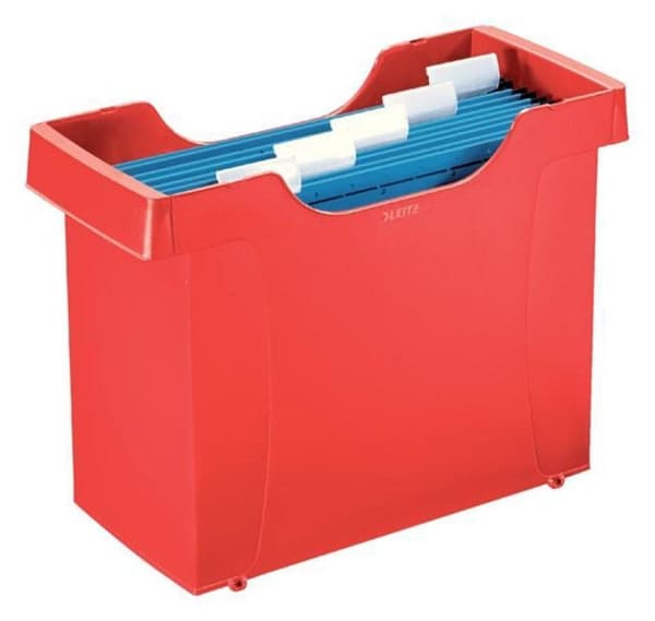Leitz hængemappe kassette Plus rød