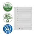 Pikkukuva 3 / 6: Leitz 1654-00-85 vino jakaja A4 silmukat 200g/m2 harmaa 100 kpl pakkaus