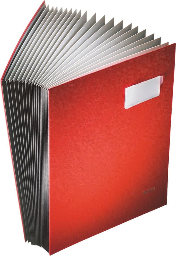 Leitz Vloeiboek -pahvi - 20 arkkia - punainen
