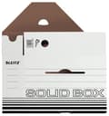 Miniatyrbillede 3 af 3: LEITZ Solid arkivboks, hvid/sort (B)100 mm 100% bølgepap, dobbelt bund & vægge, - 10 stk (6128-00-01)