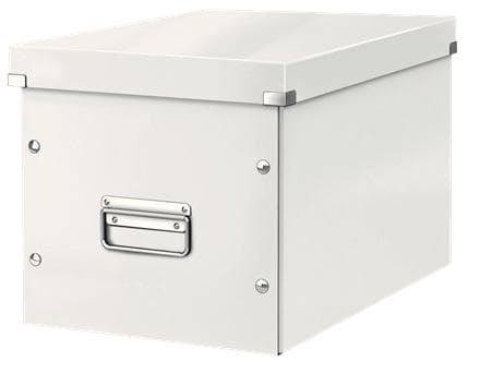 Leitz WOW Click & Store Cube suuri pahvisäilytyslaatikko kannella Ikea Kallax -kaapeille - 32 x 31 x 36 cm (LxKxS) - Ihanteellinen toimisto- ja kotitö