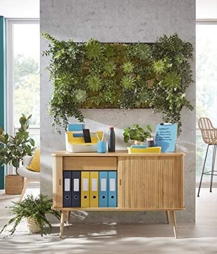 Leitz MyBox lille opbevaringsboks med låg, varm gul, hyggelig serie, 52630019, 318 x 128 x 191 mm