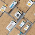 Miniatyrbillede 4 af 5: LEITZ brevbakkesæt Cozy, DIN A4, polystyren, grå mat overflade, kan stables op til 3 styk, levering inkl. - 1 stk (5358-20-89)