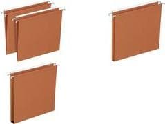 ELBA dossiers suspendus DEFI FLEX, pour tiroir, fond V orange, karton kraft 230 g/m2, indgang: 330 mm, hårspænde - 1 stk (400126765)