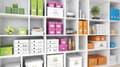 Miniatyrbild 7 av 8: Leitz WOW Click & Store Medium kartongförvaringslåda med lock - 28,1 x 37 cm (BxD) - för A4-format - Idealisk för kontor och hemarbete/arbete hemifrån