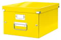 Miniatyrbillede 1 af 3: Leitz WOW Click & Store Medium papopbevaringsboks med låg til A4-formater - 28,1 x 20 x 37 cm (BxHxD) - Ideel til kontor og hjemmekontor / hjemmearbej