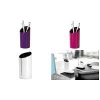 sigel pennetui EYE:STYLE, hvid - sort plastik-akryl kombination, rund form (SA100)