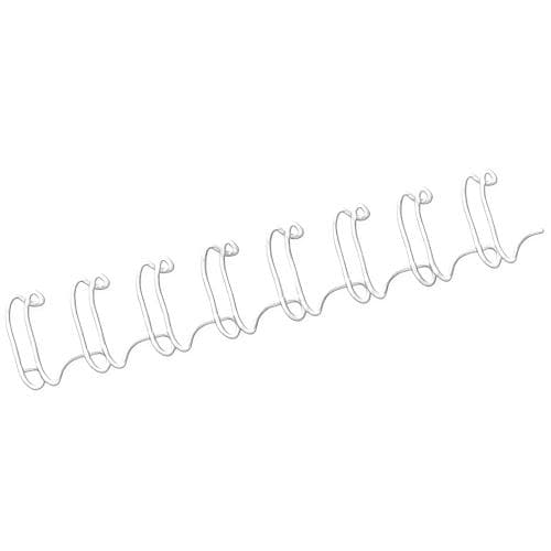 Fellowes metalliset sideaineet 6 mm valkoinen, 100 kpl