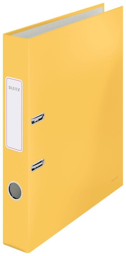 Leitz Cozy 180° A4-viila selkätarralla - 2 rengasta pehmeällä pinnalla - Selän leveys 50 mm - Lämmin keltainen