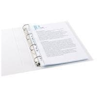 ELBA broschyromslag standard, DIN A4, PP, 0,09 mm, kornad, öppen upptill, Europerforering, dokumentsäker, bländfri (71460)