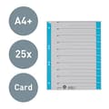 Miniatyrbillede 2 af 6: Leitz 16523030 A4 papadskillerark Farvet print lyseblå 25-pak.