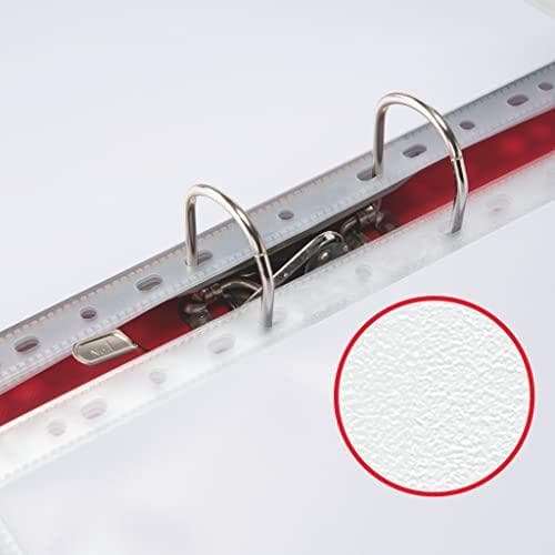 Esselte brochurehylster Standard Plus, DIN A4, PP, 0,09 mm kornet, farveløs, åben øverst og venstre, permanent (55213)