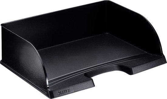 Esselte-Leitz LEITZ brevbakke Plus Jumbo, DIN A4 liggende, sort af polystyren, ekstra bred, lodret og med brevbakke - 1 stk (5219-00-95)