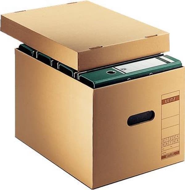 Leitz Premium Archive & Transport Box - A4 - Natural Brown
