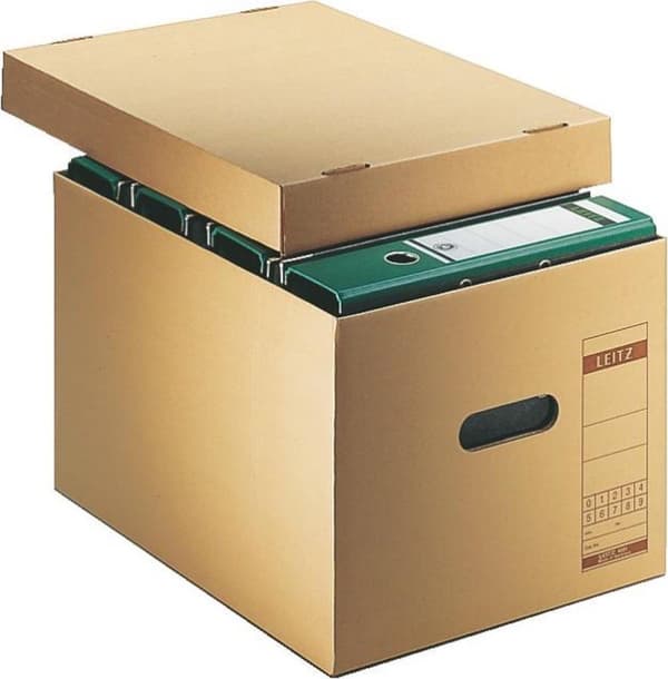 Leitz Premium Archive & Transport Box - A4 - Natural Brown
