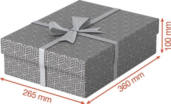 Esselte Home Medium säilytys- ja lahjarasia kannella, 3 kappaleen sarja - Lahjarasia - 100% kierrätettyä pahvia ja 100% kierrätettävää - valkoinen