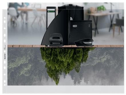 Leitz Recycle A3 Show Bag - 25x läpinäkyvät kannet - 100 mikronia - Valmistettu 90 % kierrätetystä muovista, ilmastoneutraali ja 100 % kierrätettävä -
