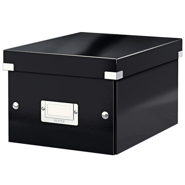 Leitz WOW Click & Store pieni säilytyslaatikko kannella - 22 x 28,2 cm (LxS) - A5-formaateille - musta