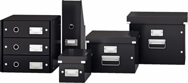 Leitz Click & Store-förvaringslåda med lock för hängfiler - Arkivlåda upp till A3-format - 35,7 x 28,5 x 36,7 CM (BxHxD) - Idealisk för kontor och hem