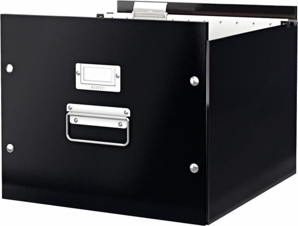 Leitz Click & Store-förvaringslåda med lock för hängfiler - Arkivlåda upp till A3-format - 35,7 x 28,5 x 36,7 CM (BxHxD) - Idealisk för kontor och hem