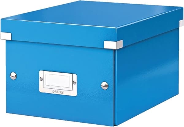 Leitz WOW Click & Store Pieni kannellinen pahvisäilytyslaatikko A5-formaateille - 22 x 16 x 28,2 cm (LxKXS) - Ihanteellinen toimisto- ja kotityöskente