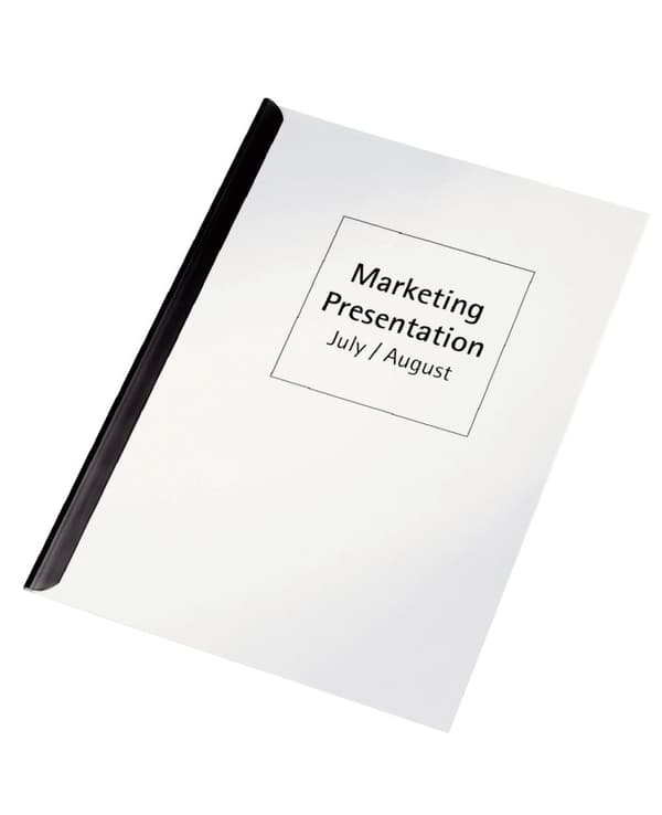 Esselte PVC Slide Binder 9mm Hvid P50