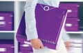 Miniatyrbild 3 av 5: Leitz WOW Premium Fil - Classeur - 75mm - lila
