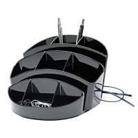WEDO multi-quiver Rotondo, 11 rum, sort lavet af polystyren, 11 rum: 9 rum til kuglepenne/redskaber (245 75501)
