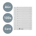 Miniatyrbild 2 av 6: Leitz 1650-00-85 Divider A4 240mm 300mm 200g/m2 Grå Förpackning om 100 st