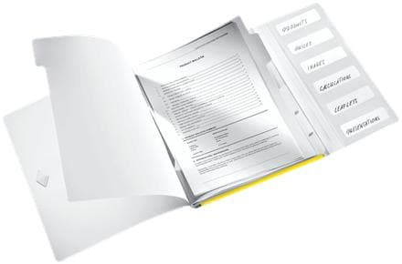 Leitz Divider Book Leitz WOW A4 PP 6tabs gul