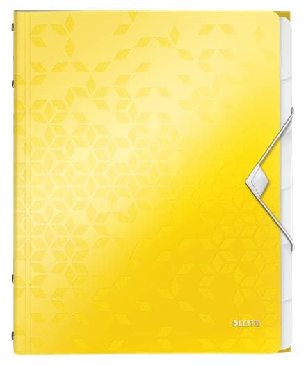 Leitz Divider Book Leitz WOW A4 PP 6 tabs keltainen