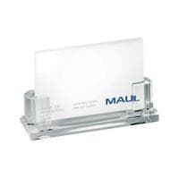 MAUL visitkortsställ akryl för ca 35 kort, kristallklart mått: (B)110 x (D)44 x (H)32 mm (19594-05)