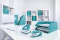 Miniatyrbild 7 av 9: Leitz NeXXt WOW metallkontorshålslagare - 2 hål - Perforerar upp till 30 ark - Ice Blue Metallic