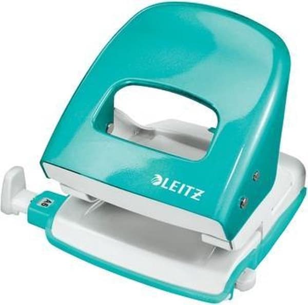 Leitz NeXXt WOW metallkontorshålslagare - 2 hål - Perforerar upp till 30 ark - Ice Blue Metallic