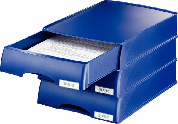 Leitz Plus Brevfack med låda - Blå