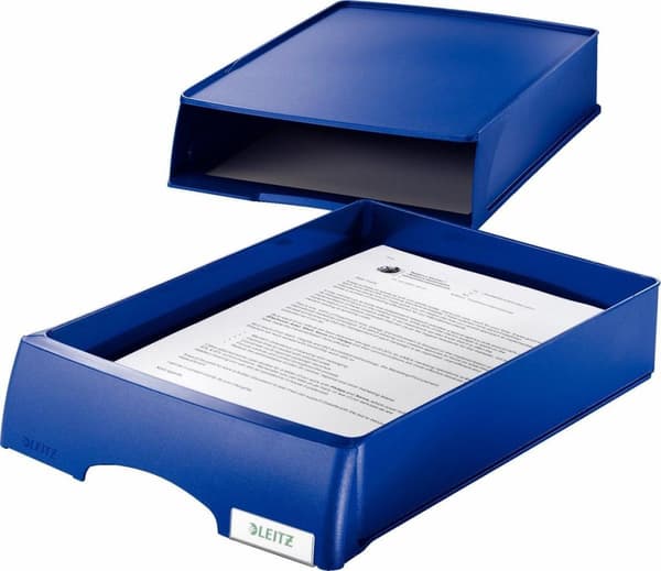 Leitz Plus Brevfack med låda - Blå