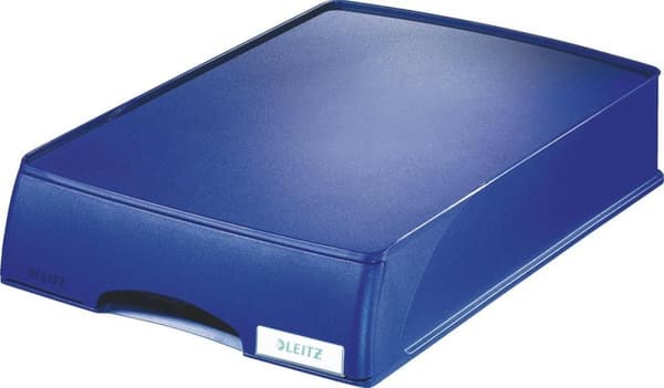 Leitz Plus kirjelokero vetolaatikolla - sininen