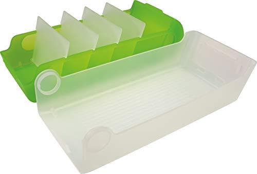 Helit H6901130 - Flashkort og opbevaringsboks "the beebox" DIN A7 landskab, blå gennemskinnelig