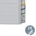 Miniatyrbild 3 av 6: Leitz 12780000 plastindex blank A4 polypropen - grå, 20 ark
